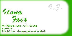 ilona faix business card